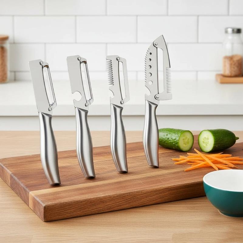 Dosa Pan Iron - 5'i 1 Arada Sebze Soyacağı Paslanmaz