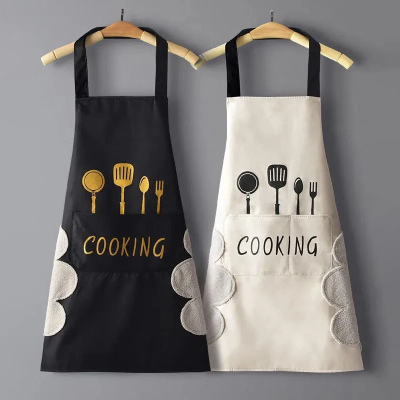 Home Cooking Work - Önlük Su Geçirmez Yağa Dayanıklı Elleri