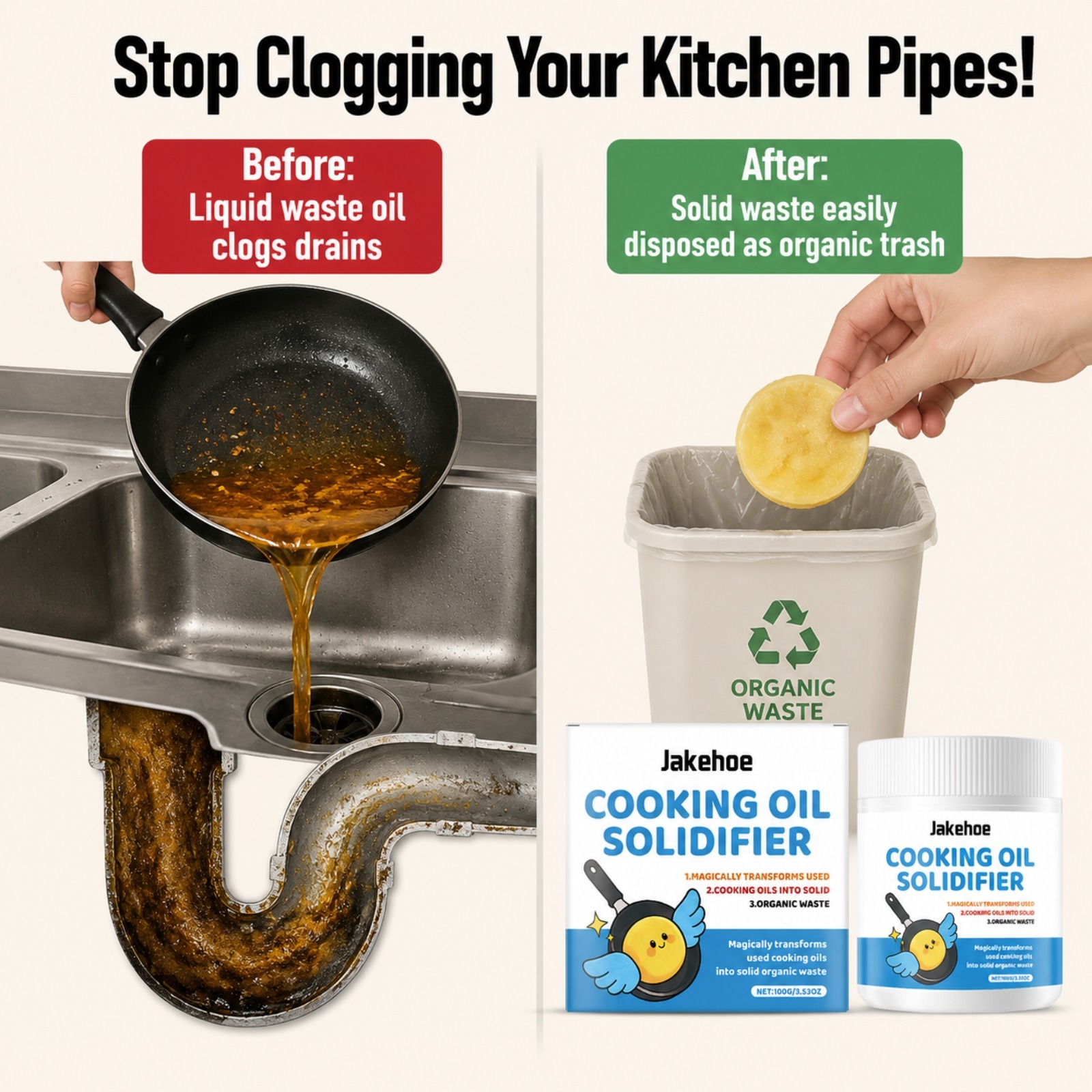 Yemeklik Yağ Katılaştırıcı Toz - Home Cooking Oil Disposal incelemesi ve fiyatı